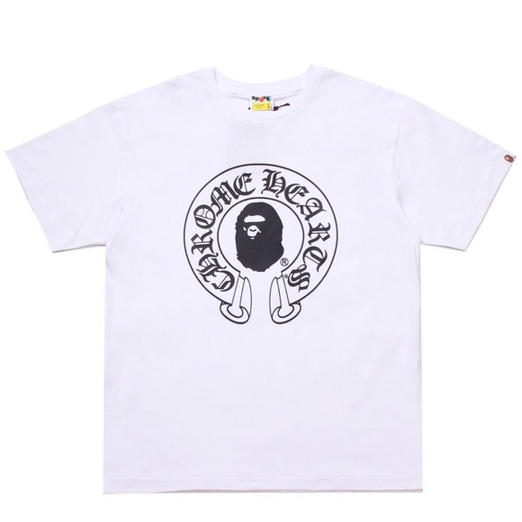 BAPE x Chrome Hearts Baby Milo T-shirt WhiteA Bathing Ape